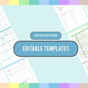 Editable Utility Switching Tracker Printable, Moving House Checklist ...