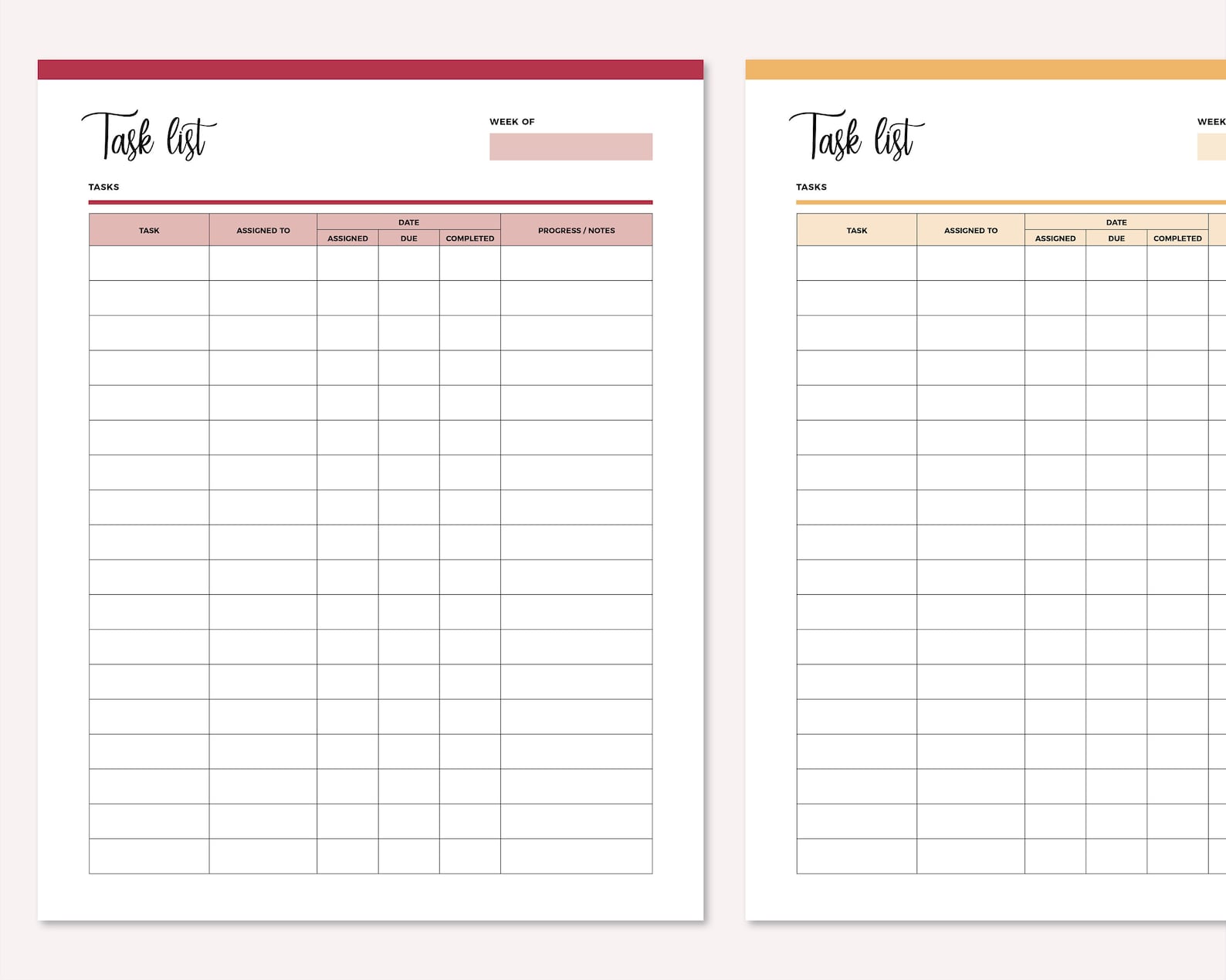 Task Allocation Worksheet Employee Task List Printable, Work Allocation Sheet, Daily Task Sheet ...