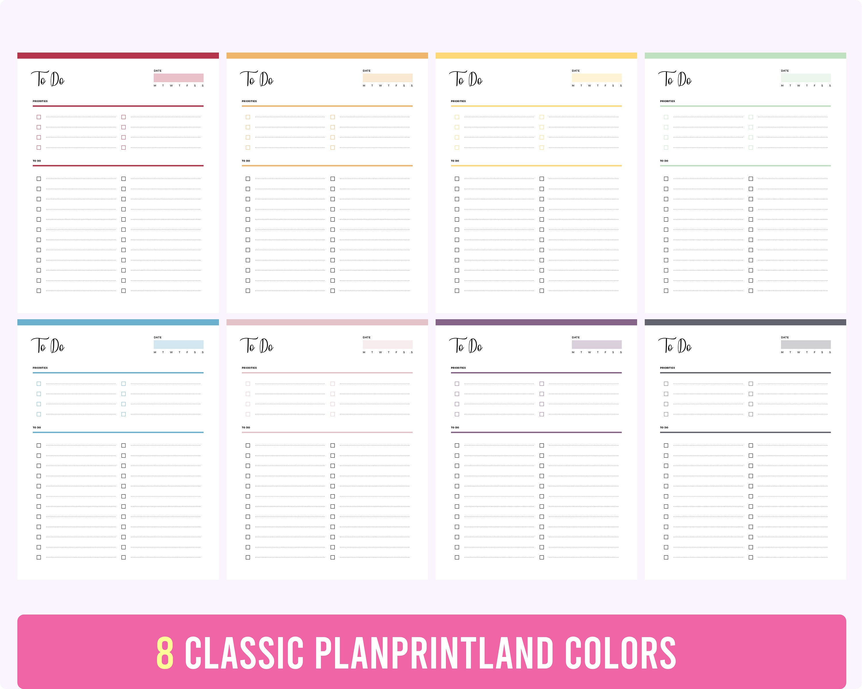 To Do List Printable | A4 & US Letter - Etsy