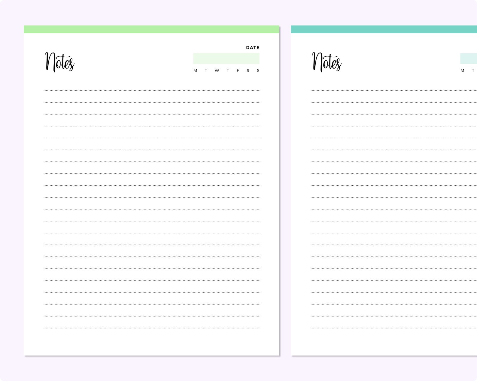 Printable Notes Printable Planner Pages - Etsy