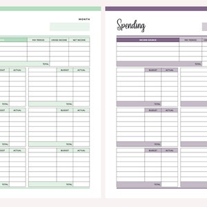 Printable Spending Tracker, Detailed Expense Tracking, Personal Finance ...