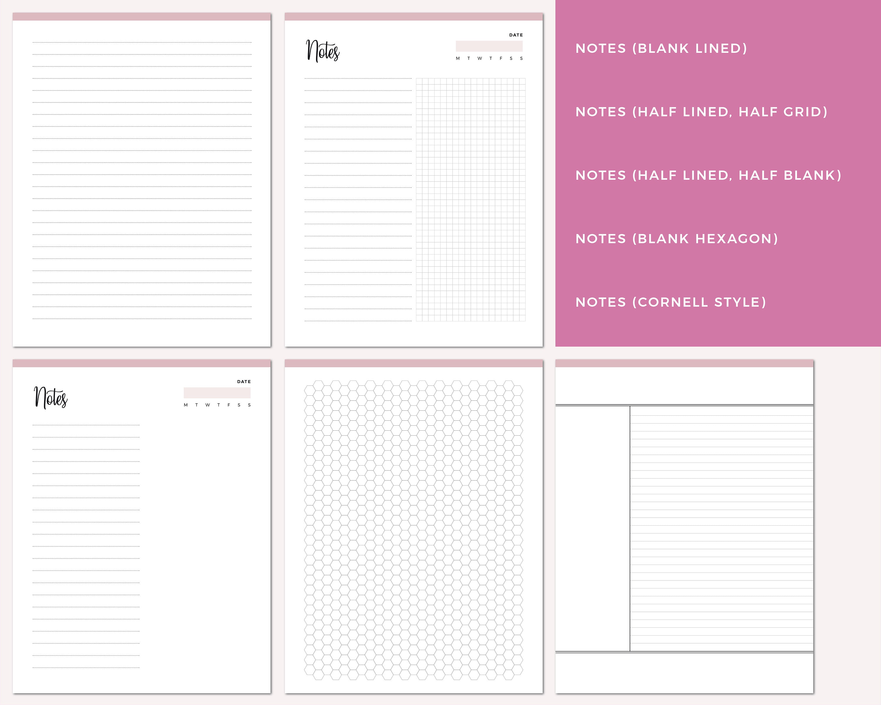 Student Planner Printable Pack, Study Planner, School and College ...