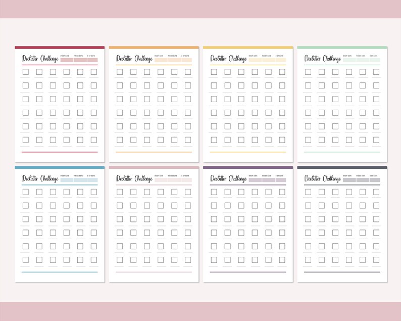 Printable Declutter Checklist, Declutter Planner, Decluttering guide, Cleaning Checklist, Cleaning Log, Declutter Tracker, 30 day challenge bild 4