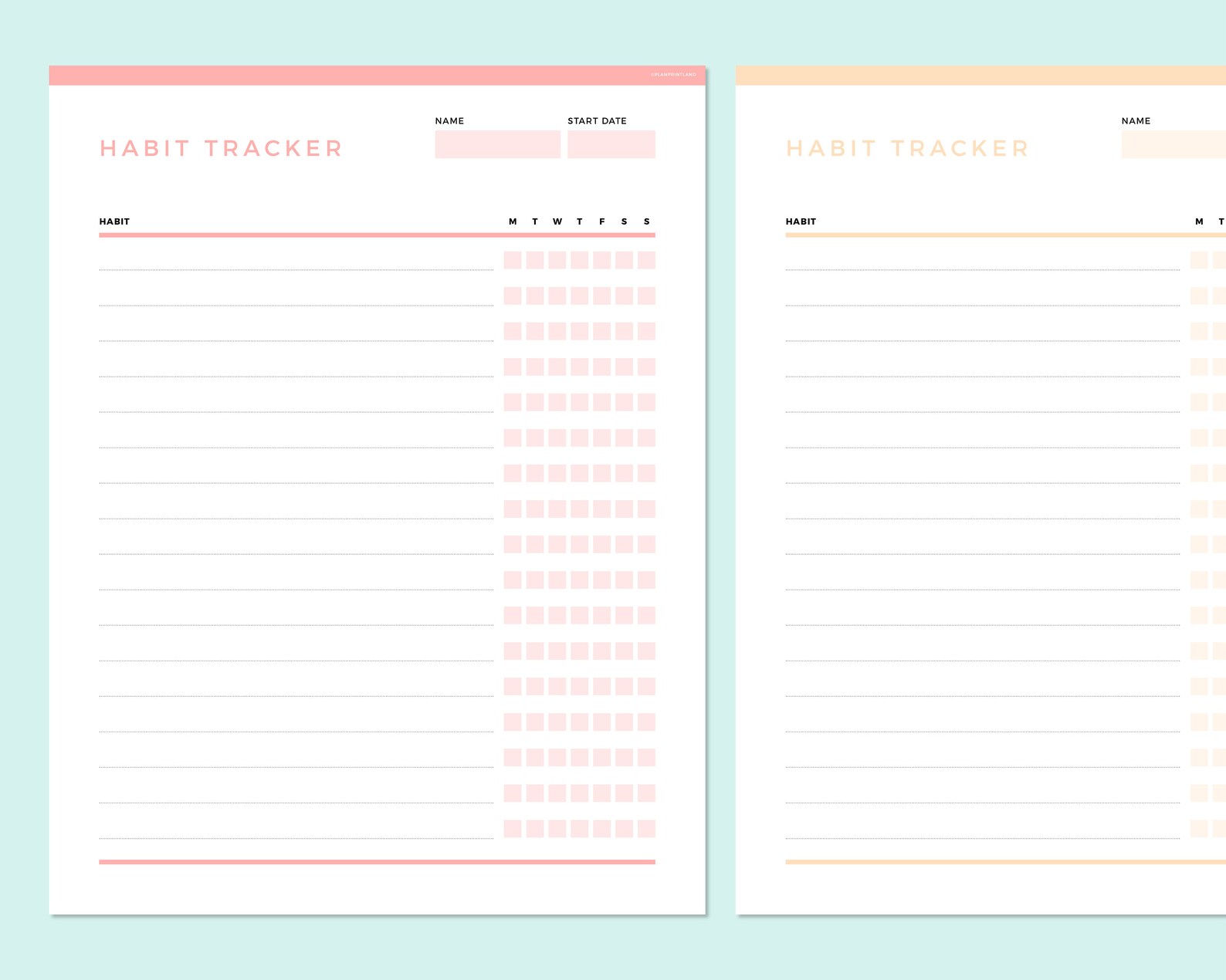 Editable Weekly Habit Tracker Printable Fillable Daily - Etsy Canada