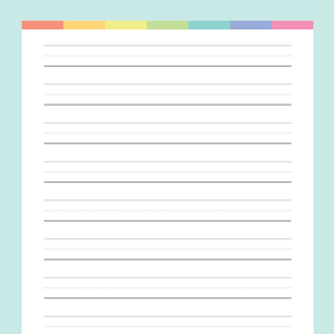 Printable Writing Paper For Preschool