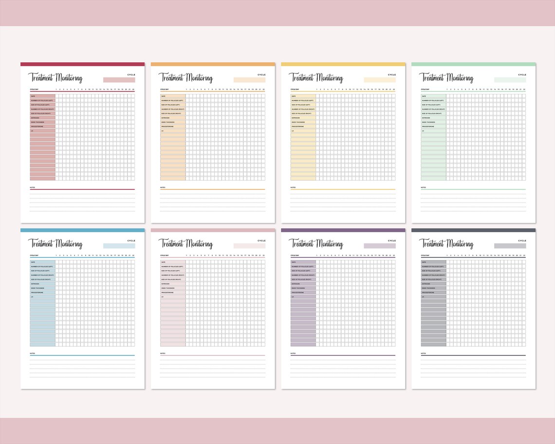 Printable IVF Treatment Record IVF Treatment Monitoring - Etsy Australia