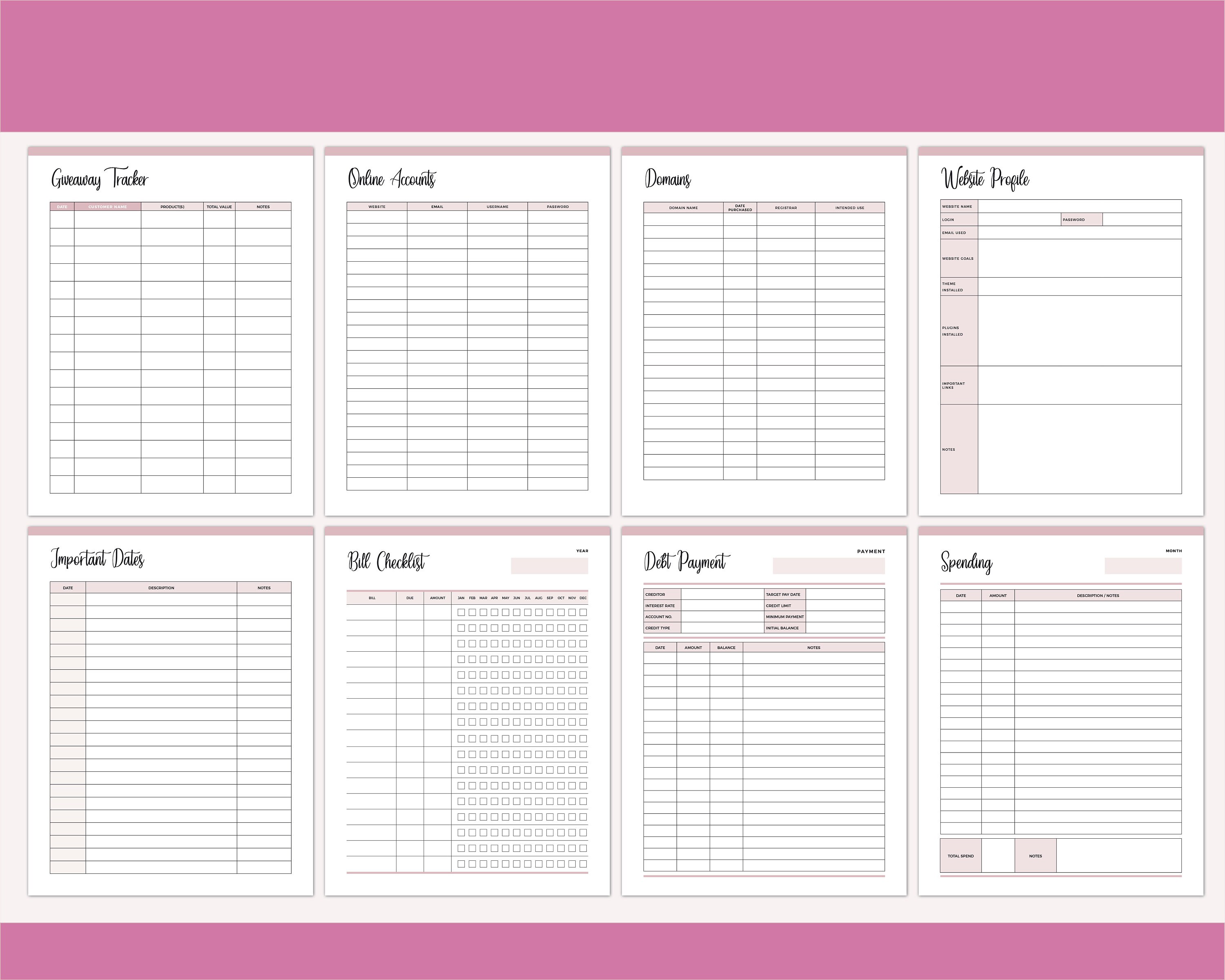 CEO Planner MLM Planner printable Direct Sales planner A4 Etsy