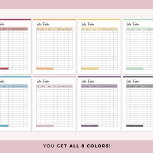 Online Sales Tracker Printable, Sales Tracking Template, Small Business, Reseller, Online Seller ...