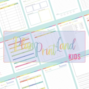 Printable Money Savings Goals for Kids, Childrens Financial Planner ...