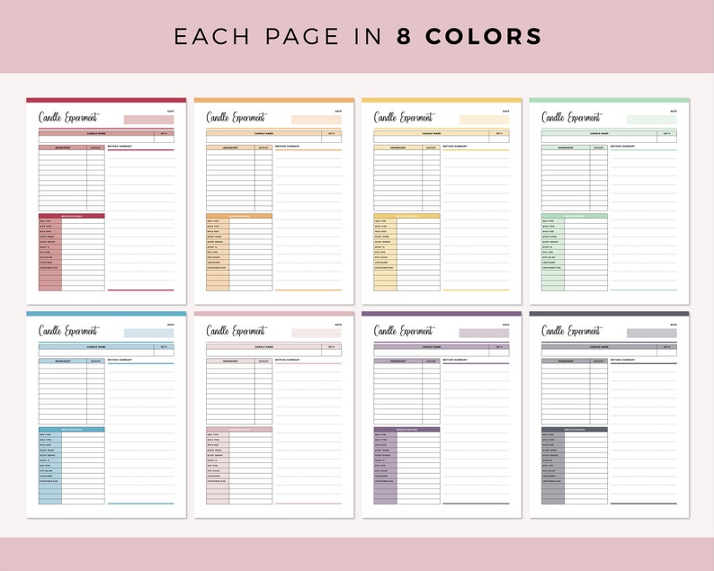 Printable Candle Recipe Candle Testing Template Candle Etsy printable-candle-recipe-candle-testing-template-candle-etsy