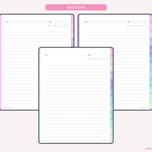 Digitales Notizbuch, Notizbuch für GoodNotes, Notability, Zoomnotes, 12 mit Hyperlink versehene Tabs, linierter digitaler Fachteiler, iPad Planner, PDF Bild 8