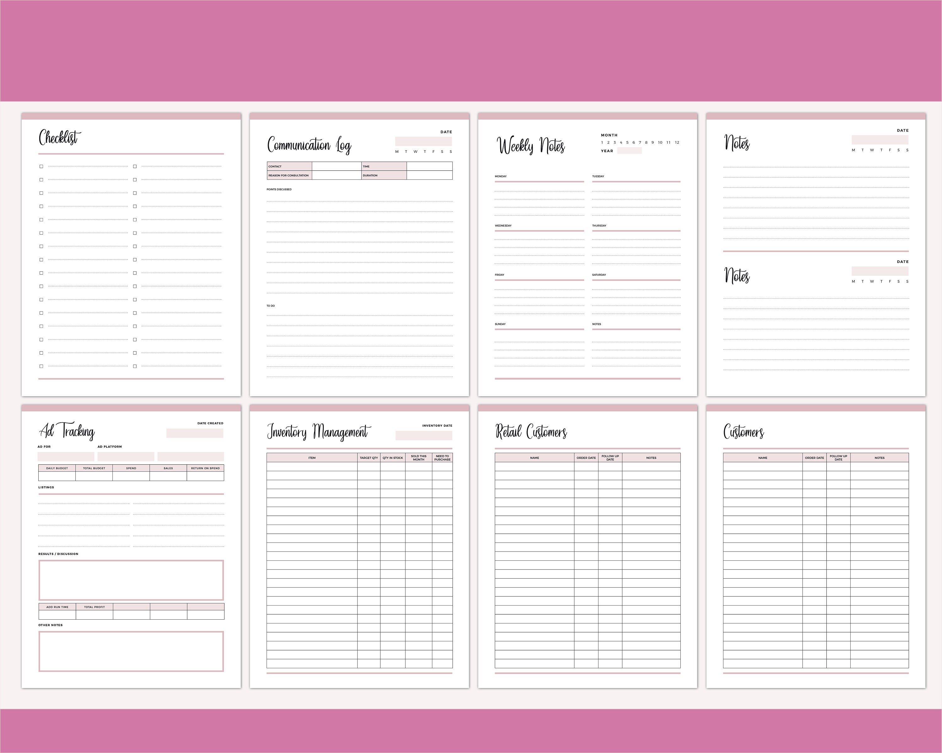 CEO Planner MLM Planner Printable Direct Sales Planner A4 Etsy