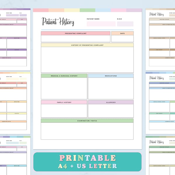 Nurse Report Sheet Home Health - Etsy