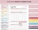 Printable Monthly Budget Planner, Budget Template, Finance Planner, Budget Plan,  Financial Journal, Monthly Budget Sheet, A4 and Letter 