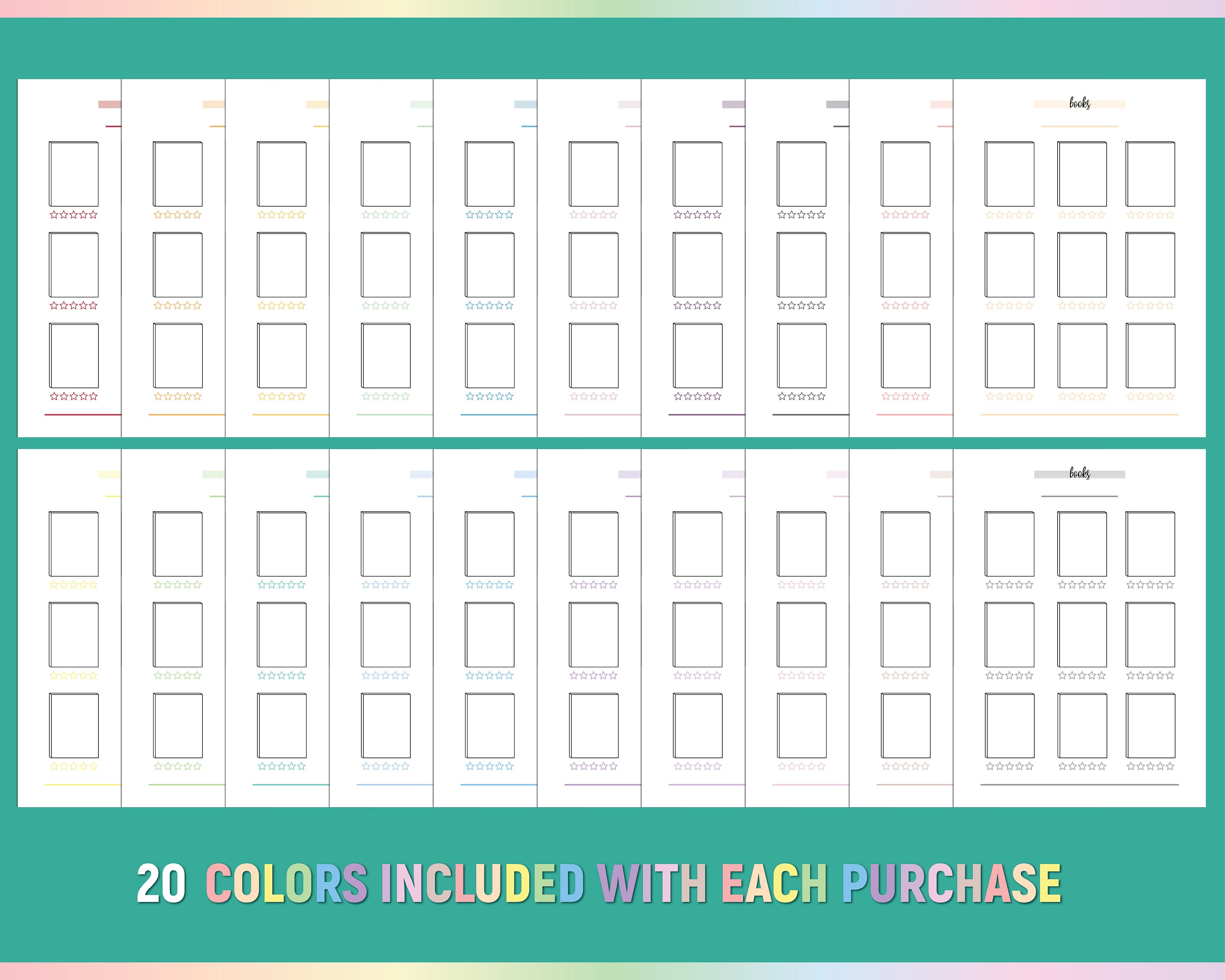 A5 Book Tracker Template, Printable Book Reading Tracker, Reading Log ...