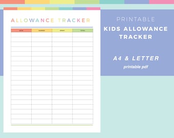 Kinder Taschenbuch, Sparbuch, Sparbuch, Spar-Tagebuch für Kinder, Taschengeld-Aufzeichnung für Kinder, US Letter und A4 Taschenbuch