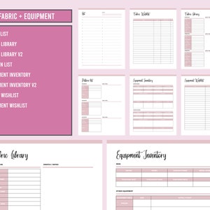 quilting planner pages printable