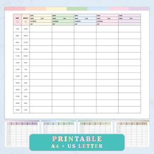 Printable Nurse Shift Planner PDF, Nurse Brain 5 Patient, Report Sheet Nurse Planner, Med Surg Nursing Sheet, ICU Brain Template