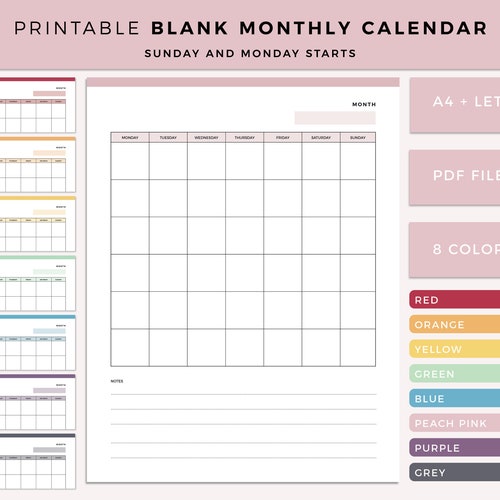 Printable Weekly Planner Print at Home Week Organizer Plan - Etsy