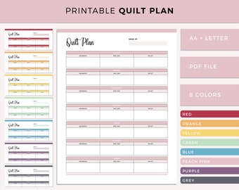 Quilt Project Planner Template Design to Make It Your Own - Etsy
