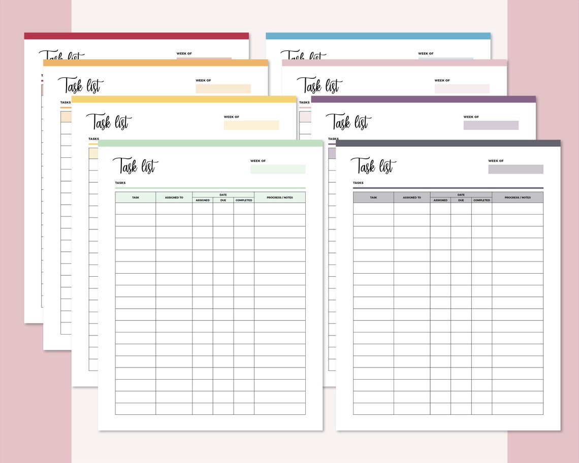 Task Allocation Worksheet Employee Task List Printable, Work Allocation Sheet, Daily Task Sheet ...