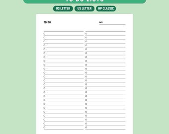To Do Liste zum Ausdrucken | Minimale To Do Liste | Checkliste für tägliche Aufgaben | Ausfüllbares PDF