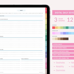 Digital Daily Devotional Journal | Goodnotes Scripture prayer Journal