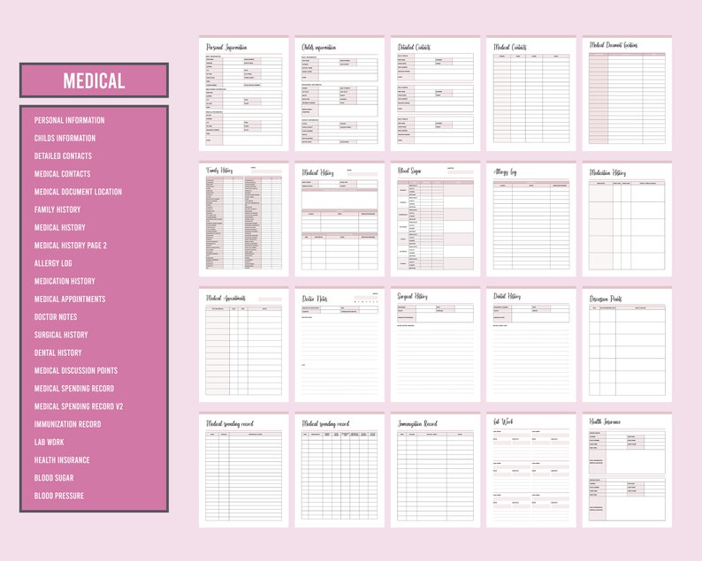adhd medical planners