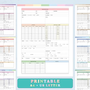 Printable Nursing Handoff Sheet, Nurse Report Sheet, ICU report Sheet, Shift Report for Nurses, Med Surg Reporting Sheet,  Nurse Handoff