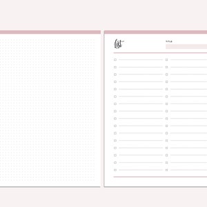 Printable Notes Pages | Print at Home Planner Pages Note Taking Pack ...