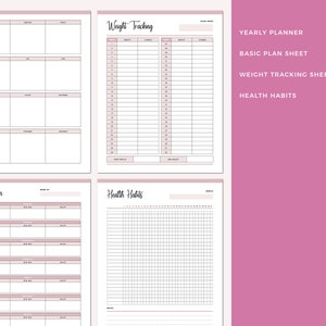 Printable Fitness Planner Weight Loss Binder Fitness - Etsy Australia