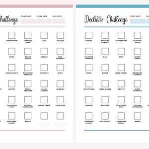 Printable Declutter Checklist, Declutter Planner, Decluttering guide, Cleaning Checklist, Cleaning Log, Declutter Tracker, 30 day challenge bild 7