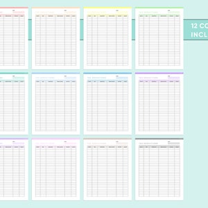 Editable Tax Deduction Tracker Printable - Etsy