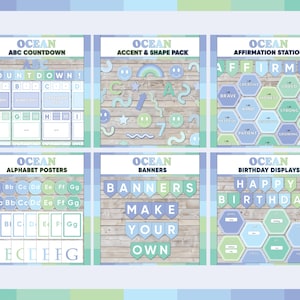 Ocean printable classroom posters and teacher resources
