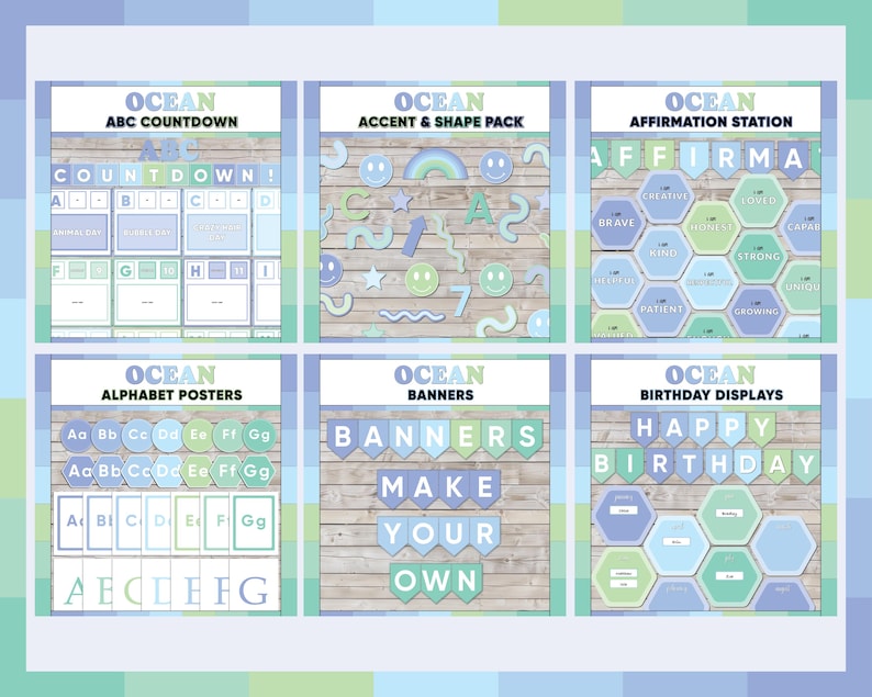 Ocean printable classroom posters and teacher resources