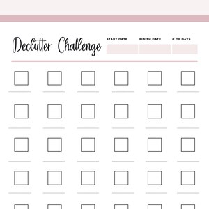Printable Declutter Checklist, Declutter Planner, Decluttering guide, Cleaning Checklist, Cleaning Log, Declutter Tracker, 30 day challenge bild 6