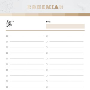 Checklist Template Printable, to Do List Printable - Etsy