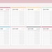 Printable Workout Checklist, Print at Home Daily Exercise List, Health ...