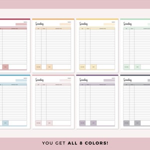 Printable Spending Tracker, Expense tracker, spending sheet, purchase log, Personal Finance Planner, Daily Spending sheet, business expense image 3