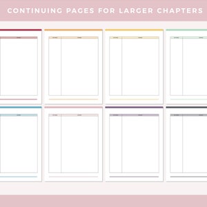 Printable Chapter Summary, Assigned Reading Note Tasking Sheet, Print ...