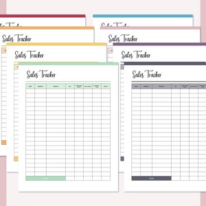 Online Sales Tracker Printable, Sales Tracking Template, Small Business, Reseller, Online Seller ...