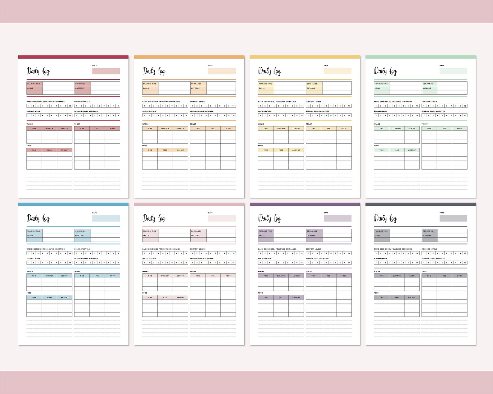 Printable Daily Pet Care Log Dog Care Log Dog Report Card Etsy UK printable-daily-pet-care-log-dog-care-log-dog-report-card-etsy-uk