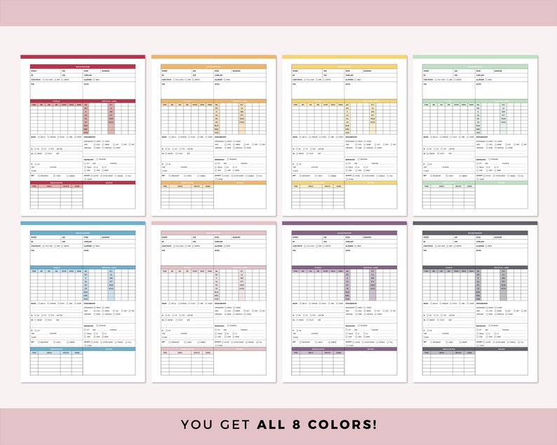 Printable Nurse Report Sheet End of Shift Report Nursing - Etsy