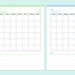 Editable Blank Calendar Template Printable, Calendar PDF, Monthly ...