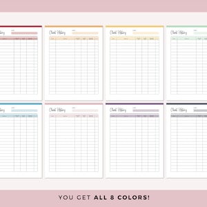 Printable Client Book, Client Payment Log, Business Payment Tracker ...