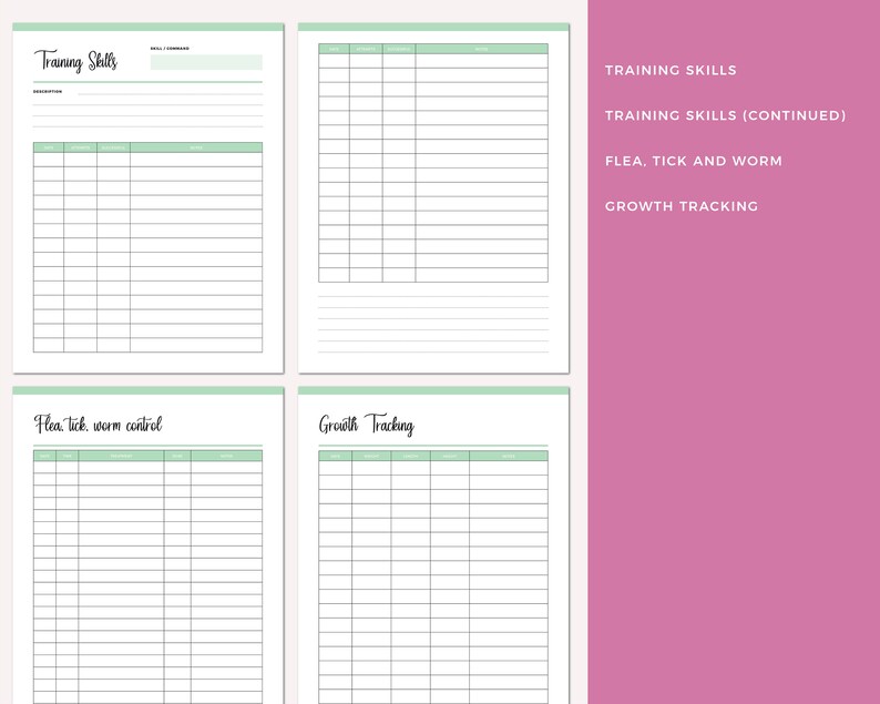 Dog Training Journal