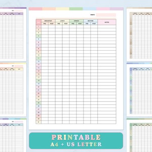 Printable Monthly Blood Glucose Chart PDF, Blood Sugar Log, Blood Sugar Tracker, Blood Sugar Journal, Gestational Diabetes Tracker