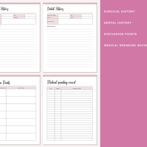 Family Medical Binder Printable, Health Care Planner, Health Tracker ...