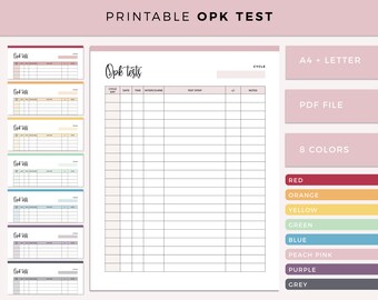 Printable OPK Test Sheet ovulation predictor kits record log Fertility  Planner TTC Planner Ovulation test strips IUI Ovulation planner Paper  Calendars & Planners Paper & Party Supplies vinconnexion.com