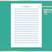 A5 One Line A Day Template, Printable Daily Sentence Tracker, Printable ...